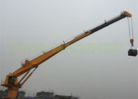 3T 40m Adjustable Telescopic Boom Crane , Marine Crane Easy To Maintance