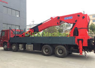 Compact Truck Mounted Boom Crane , 100T Lorry Mounted Crane Full Power Boom