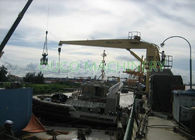 Marine Straight Boom Crane Lifting Cargo 5T 13.5M Less Installation Area