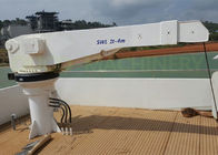 Yacht  1T 4M Telescopic Boom Crane , Small Boat Crane CCS ABS BV Certified