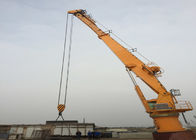 Steel Structure Offshore Pedestal Crane , 30m Pedestal Hydraulic Boom Crane