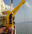 4 Ton Marine Stiff Boom Crane , Electric Hydraulic Deck Crane 12 Months Warranty
