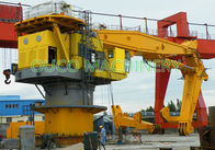 OUCO 100T10M Knuckle Boom Crane With ABS Tested At Factory Site