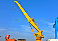 Electric Hydraulic Lift Marine Deck Crane With HG70 Steel Stiff Boom