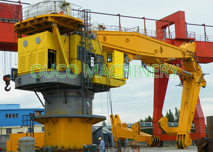 Knuckle Boom Offshore Pedestal Jib Crane With Heavy Lifting ABS Hydraulic System