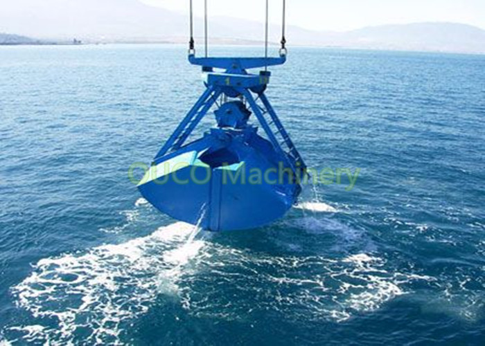 Ouco Clamshell Grab Bucket Double Flap Shallow Sea River Dredging Rope Grab