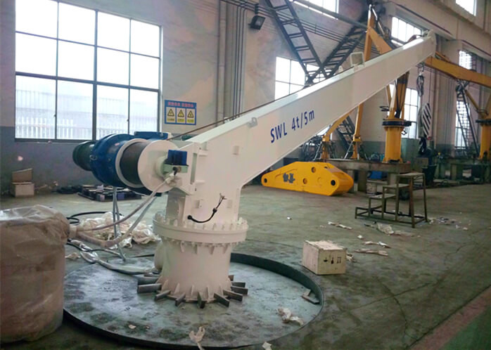 Small Lifting Electric Jib Crane 4T 5M Easy Maintenance With CCS Certificate