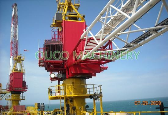 40T Harbour Hoisting Machine Lattice Fixed Stiff Boom Crane For Bulk Carrier