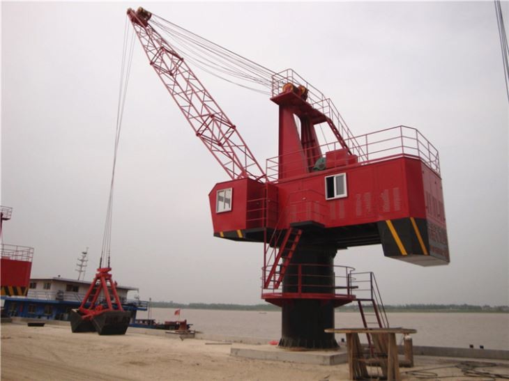 20 Tons 160kw Fixed Cargo Marine Crane Harbour