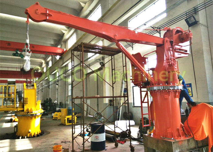 1.5t 10m Fixed Boom Shipboard Crane With High Grade Paint