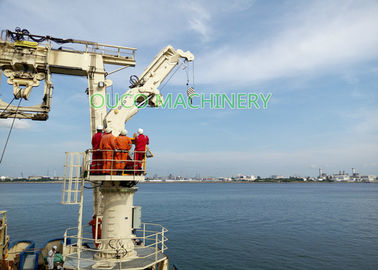 High Reliability Folding Boom Crane , 2.5T 22M Offshore Shipboard Crane