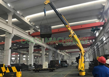 Yellow Pedestal Foldable Crane 1.5T 15M Flexible with CCS ABS BV Certificate