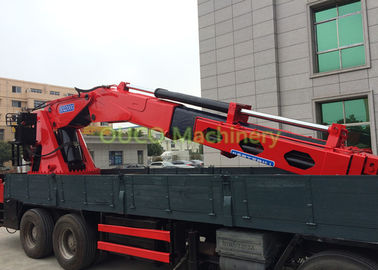Compact Truck Mounted Boom Crane , 100T Lorry Mounted Crane Full Power Boom