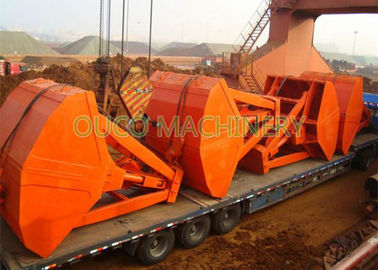 Clamshell Hydraulic Coal Grab Bucket 9.5T Vessel Crane Handling Equipment
