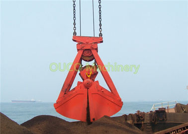 High Strength Clamshell Grab Bucket Low Friction For Marine Ship Crane