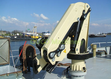 Telescopic Knuckle Boom Crane , 0.3T 3.5M Marine Deck Crane With ABS Class