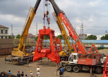 Dredging grab as Clamshell shape Bucket with heavy dead weight