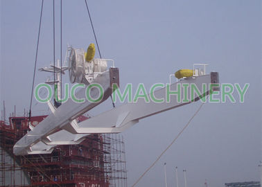 Heavy Duty Boat Deck Crane Overload Protection For Cargo Bulks Unloading