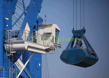 Port Clamshell Grab Bucket , High Efficiency Clamshell Bucket For Crane