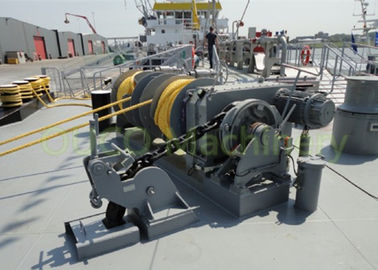 High Efficiency Port Marine Deck Winches For Marine Vessels Ships Long Ropes