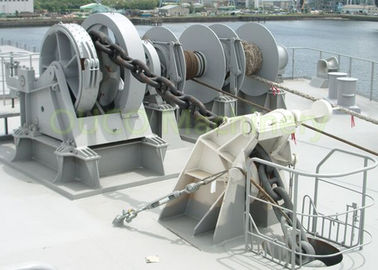 Ship / Boat Marine Deck Winches Double Drum Type Light Reliable Operation