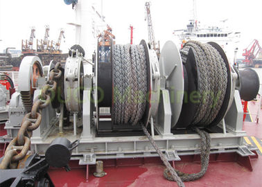 Ship / Boat Marine Deck Winches Double Drum Type Light Reliable Operation