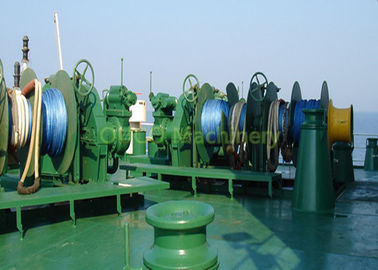 Customized Capacity Marine Deck Winches , Hydraulic Electric Boat Anchor Winch