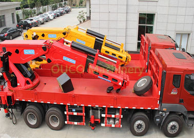 Knuckle Foldable Truck Mounted Boom Crane , Telescopic Boom Crane Loading Cargoes