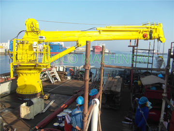 Long Life Marine Vessel Extension Telescopic Boom Crane , Telescoping Boom Crane