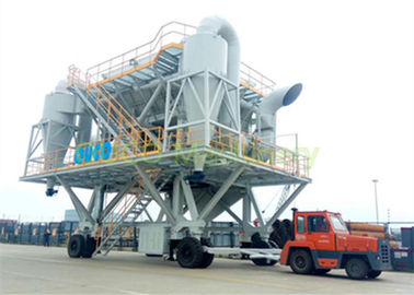 Cyclone Dust Removal Wheel Mounted Eco Hopper Loading Material Long Life