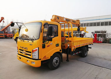 10 T Electric Driven Truck Mounted Hydraulic Crane Lifting / Unloading