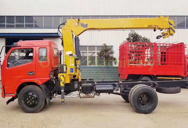 6 Tons Straight Arm Truck Mounted Boom Crane Grua With Telescopic Boom