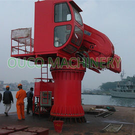 5T20M Folding Boom Crane , Offshore Pedestal Crane ABS Certificated
